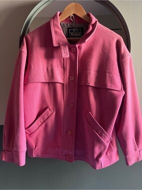 Vintage Pink Wool Jacket — S — Woolrich